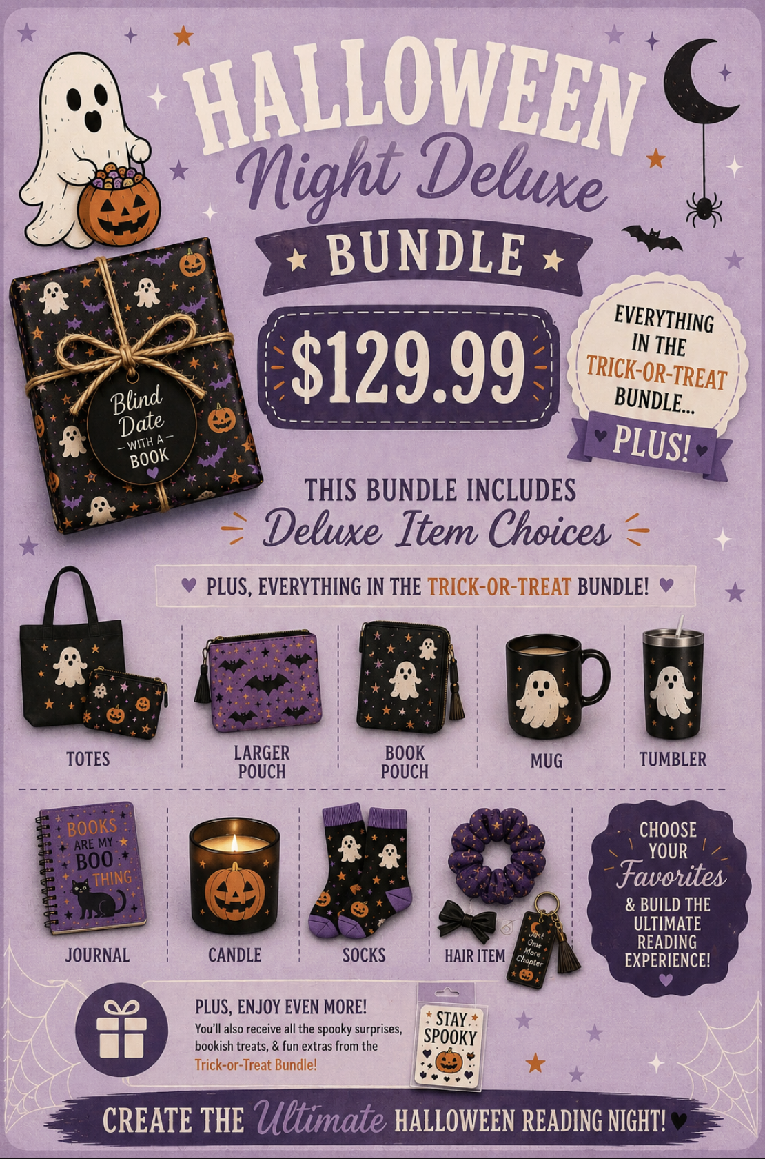 👻 Halloween/Fall Deluxe Blind Date With a Book Bundle