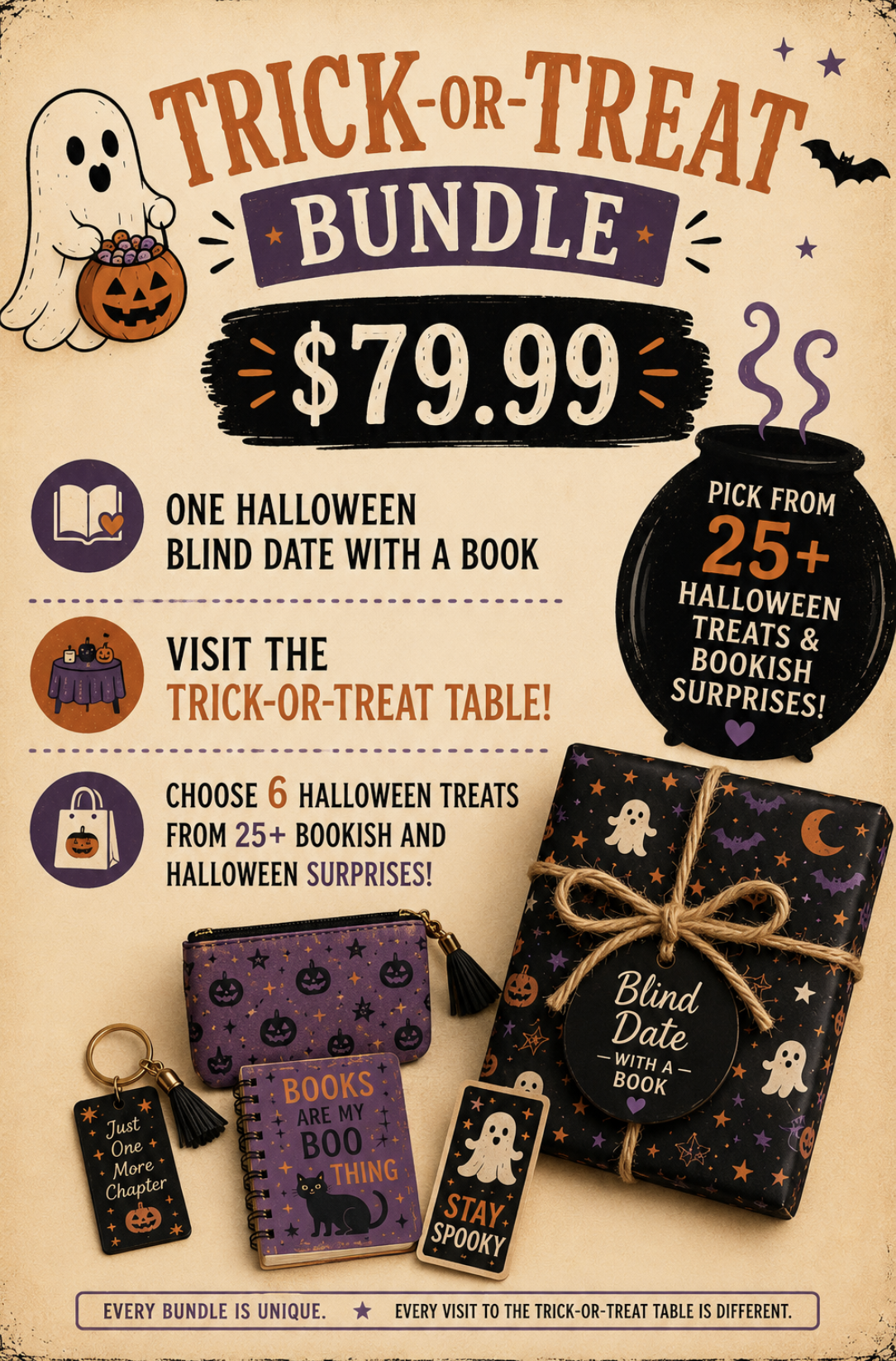 🎃 Trick-or-Treat Bundle Halloween/Fall Blind Date with a Book
